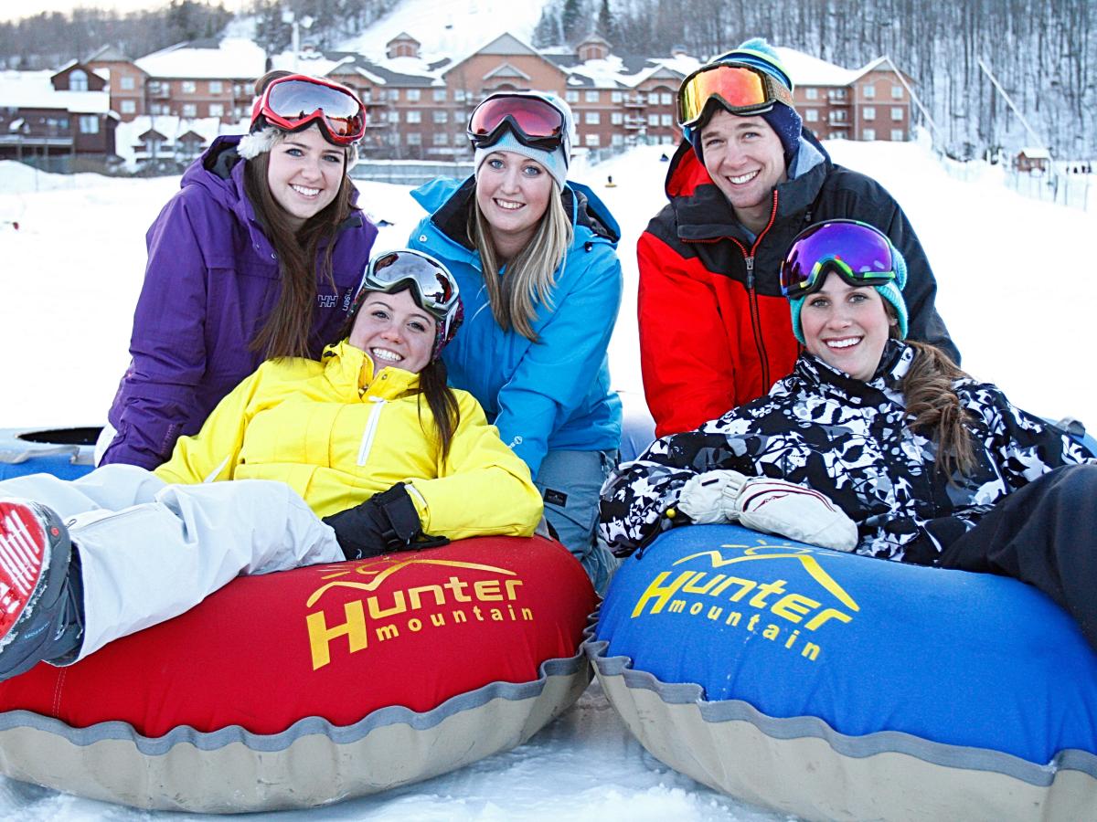 Snowtubing at Hunter Mountain Ski Resort Great Northern Catskills of